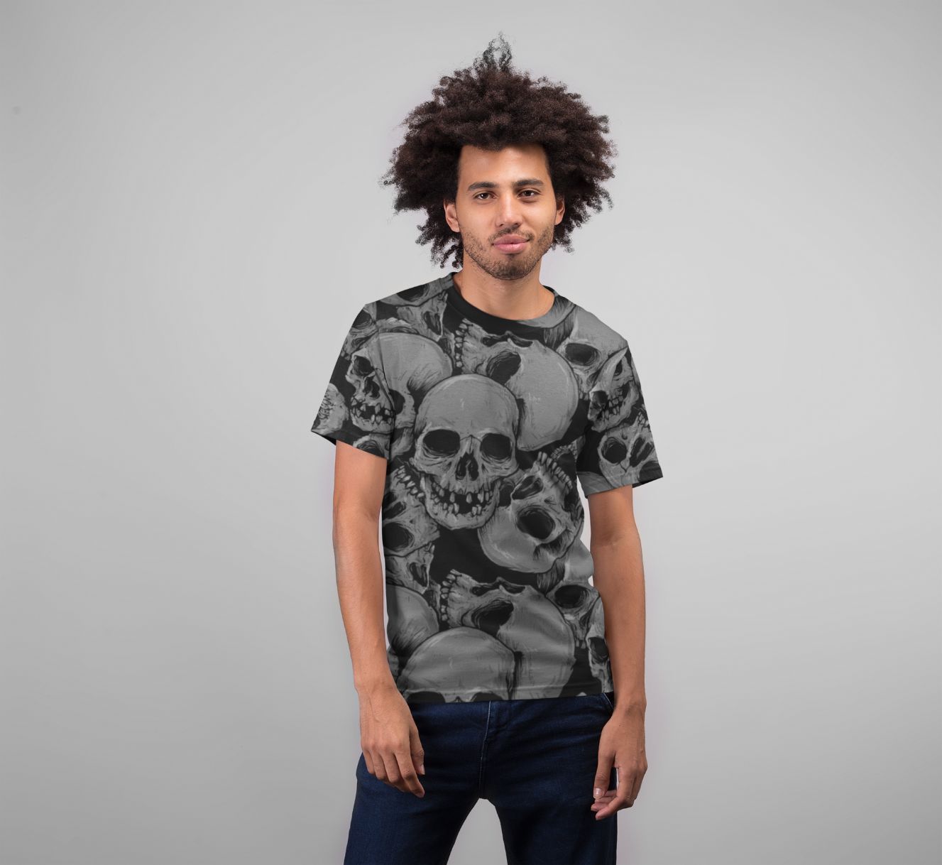 Skulls 3 Premium Sublimation Adult T-Shirt