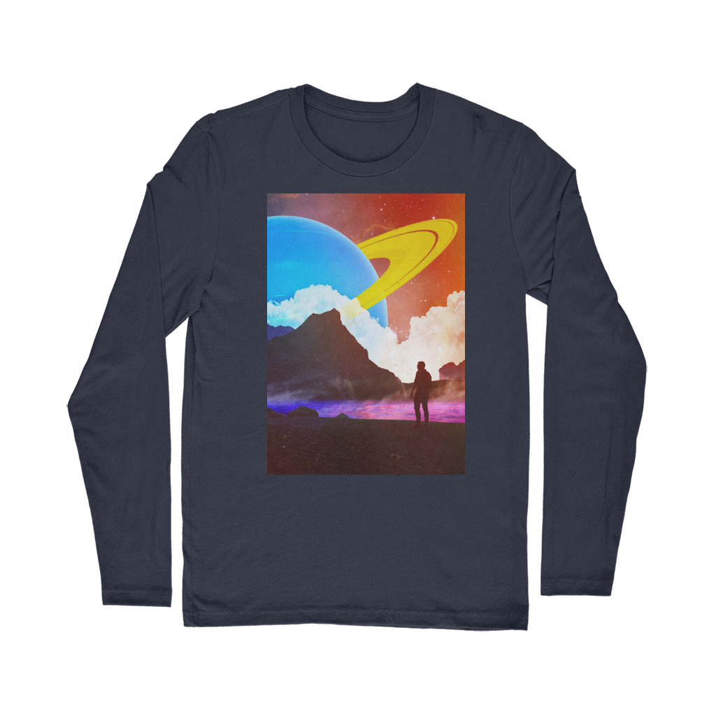 VIRGIN TEEZ Long sleeves T-shirt NAVY / Unisex / S Sky is the Limit Classic Long Sleeve T-Shirt