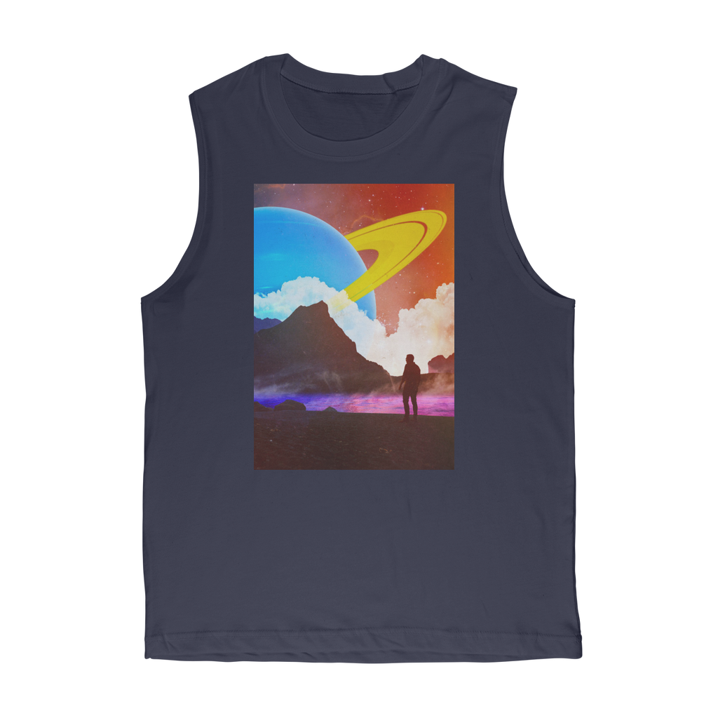 VIRGIN TEEZ Tank Top Navy / Unisex / S Sky is the Limit Premium Adult Muscle Top