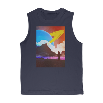 VIRGIN TEEZ Tank Top Navy / Unisex / S Sky is the Limit Premium Adult Muscle Top