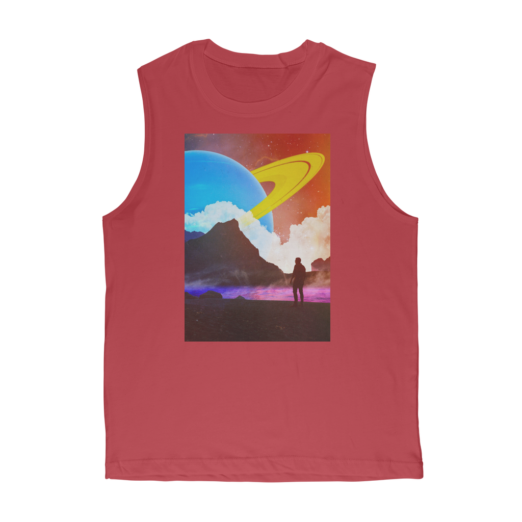 VIRGIN TEEZ Tank Top Red / Unisex / S Sky is the Limit Premium Adult Muscle Top