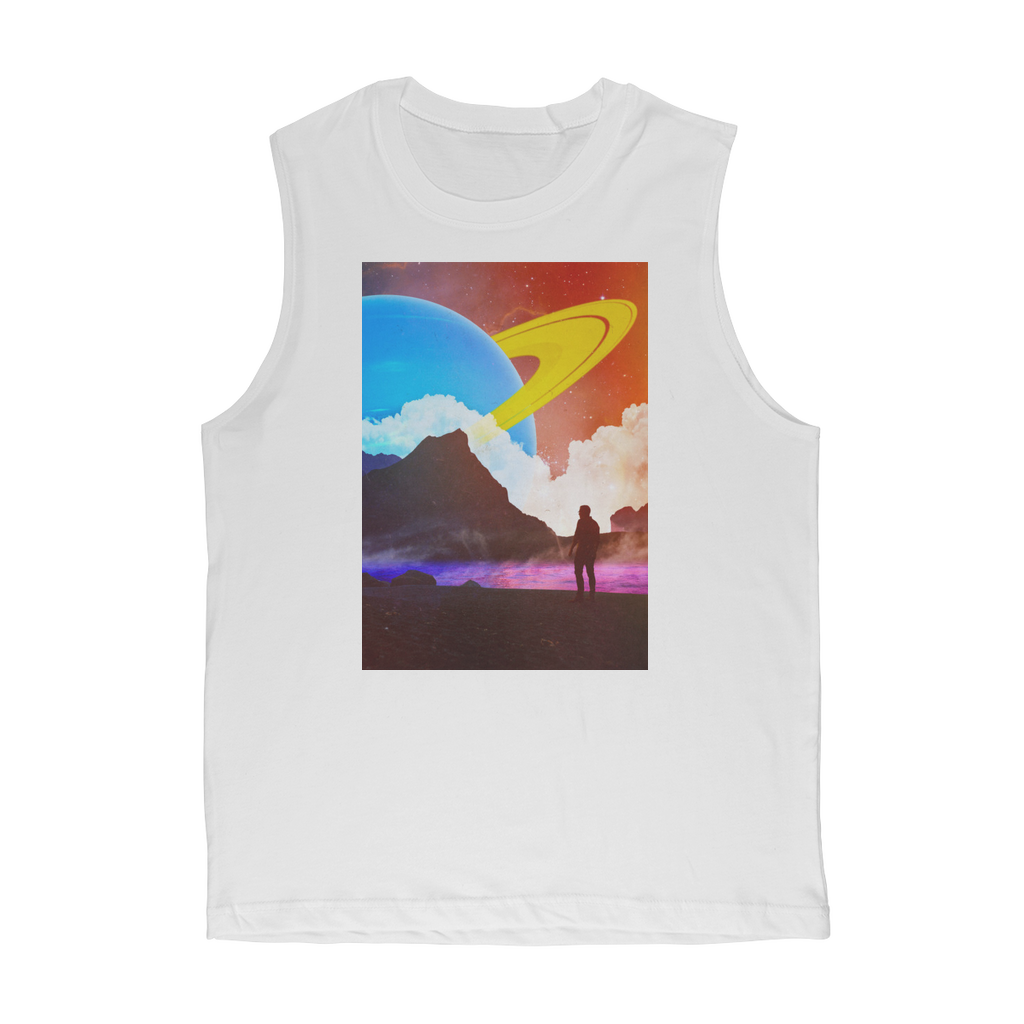 VIRGIN TEEZ Tank Top White / Unisex / S Sky is the Limit Premium Adult Muscle Top