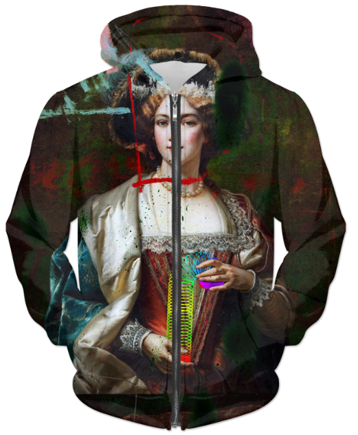 Virgin Teez Sublimation Hoodie Slinky UNISEX ZIP HOODIE