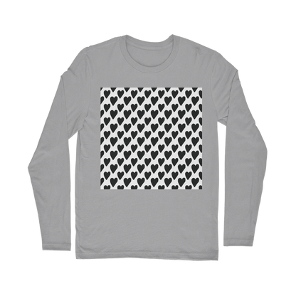 VIRGIN TEEZ Long sleeves T-shirt Light Grey / Unisex / S Small Hearts Classic Long Sleeve T-Shirt