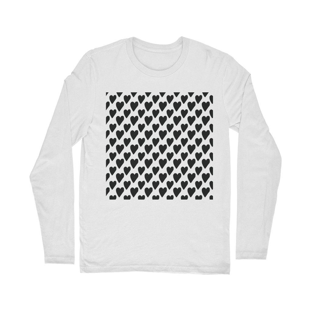 VIRGIN TEEZ Long sleeves T-shirt White / Unisex / S Small Hearts Classic Long Sleeve T-Shirt