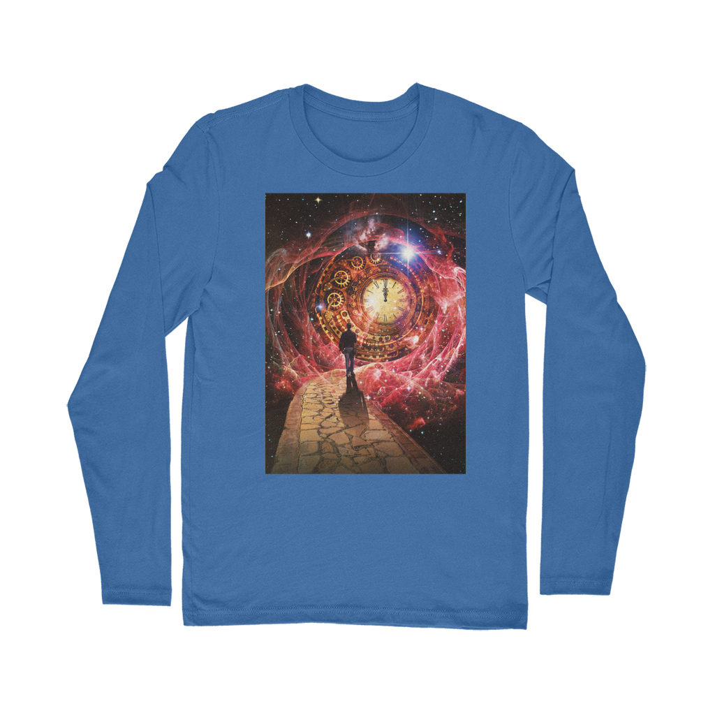 VIRGIN TEEZ Long sleeves T-shirt Royal / Unisex / S Space and Time Classic Long Sleeve T-Shirt