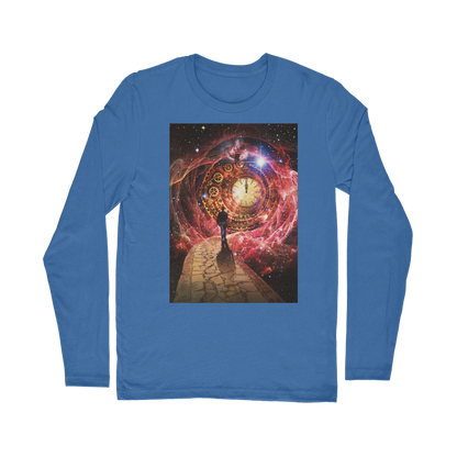 VIRGIN TEEZ Long sleeves T-shirt Royal / Unisex / S Space and Time Classic Long Sleeve T-Shirt