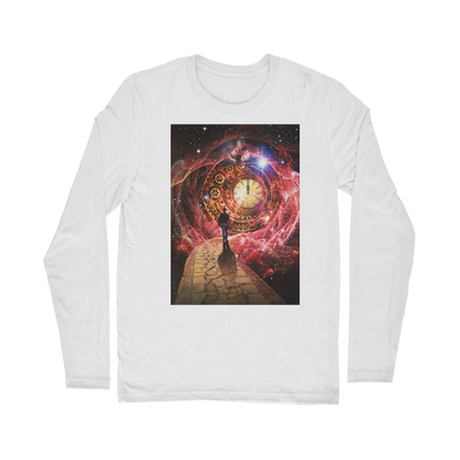 VIRGIN TEEZ Long sleeves T-shirt White / Unisex / S Space and Time Classic Long Sleeve T-Shirt