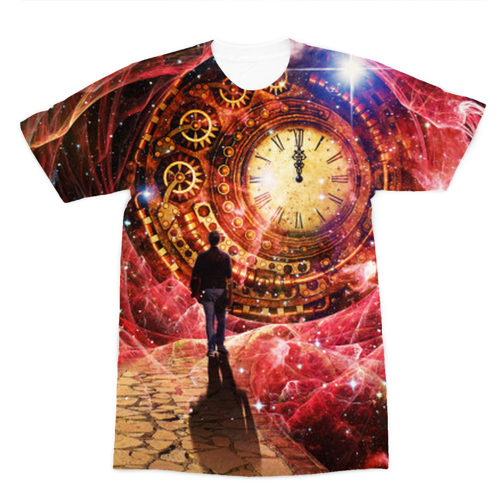 VIRGIN TEEZ Sublimation Men T-Shirt XS Space and Time Premium Sublimation Adult T-Shirt