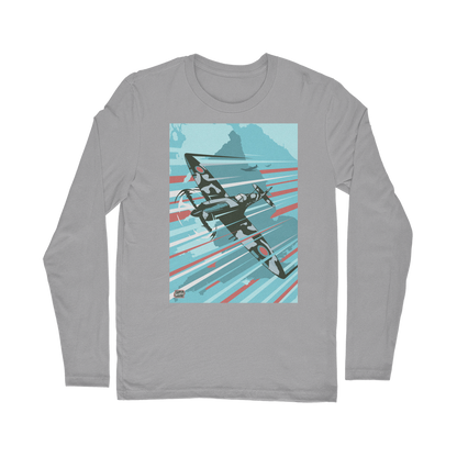 VIRGIN TEEZ Long sleeves T-shirt Light Grey / Unisex / S Spitfire Classic Long Sleeve T-Shirt