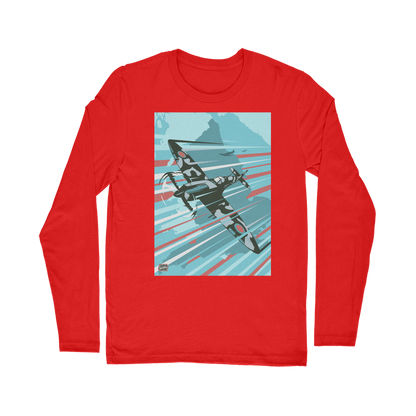 VIRGIN TEEZ Long sleeves T-shirt Red / Unisex / S Spitfire Classic Long Sleeve T-Shirt