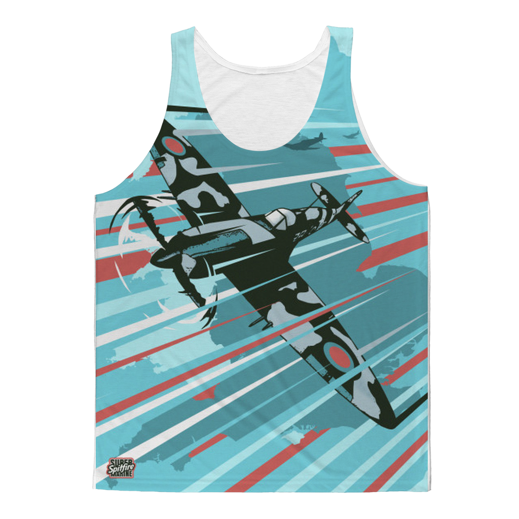 VIRGIN TEEZ Tank Top XS Spitfire Classic Sublimation Adult Tank Top