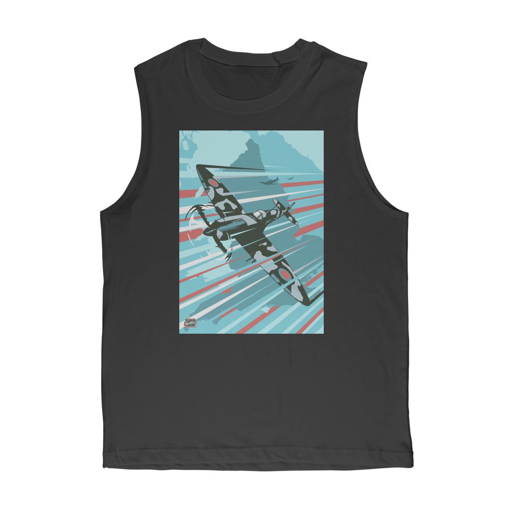 VIRGIN TEEZ Tank Top Black / Unisex / S Spitfire Premium Adult Muscle Top