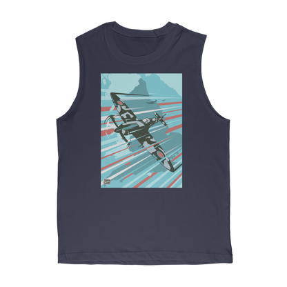 VIRGIN TEEZ Tank Top Navy / Unisex / S Spitfire Premium Adult Muscle Top