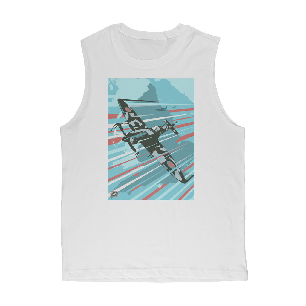 VIRGIN TEEZ Tank Top White / Unisex / S Spitfire Premium Adult Muscle Top