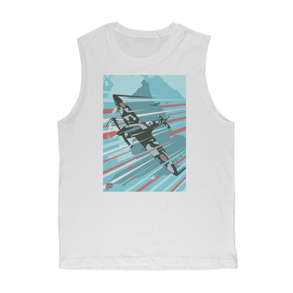 VIRGIN TEEZ Tank Top White / Unisex / S Spitfire Premium Adult Muscle Top