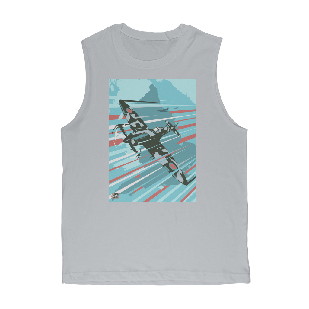 VIRGIN TEEZ Tank Top Light Grey / Unisex / S Spitfire Premium Adult Muscle Top