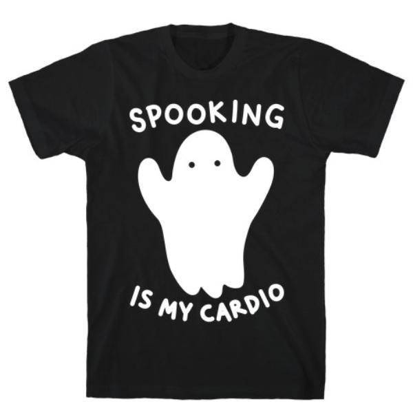 GYM FIT T-SHIRT SPOOKING IS MY CARDIO T-SHIRT