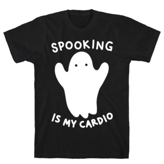 GYM FIT T-SHIRT SPOOKING IS MY CARDIO T-SHIRT