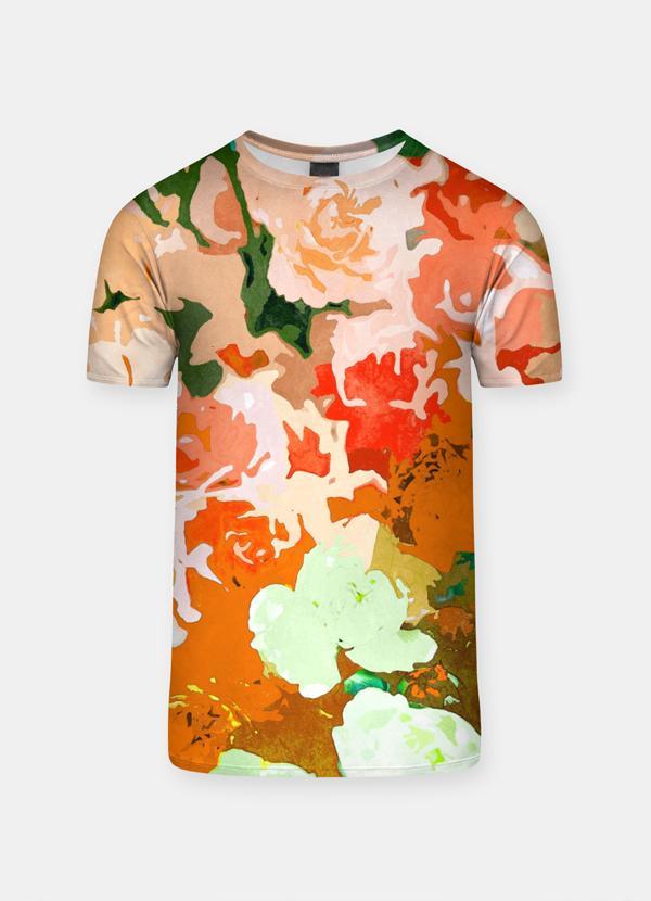 VIRGIN TEEZ Sublimation Men T-Shirt Spring Flower  Sublimation Adult T-Shirt