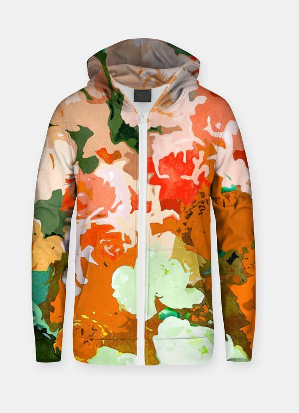 Virgin Teez Sublimation Hoodie Spring Flower  UNISEX ZIP HOODIE