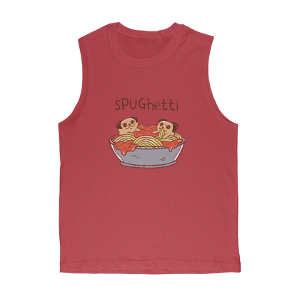 VIRGIN TEEZ Tank Top Red / Unisex / S sPUGhetti Premium Adult Muscle Top