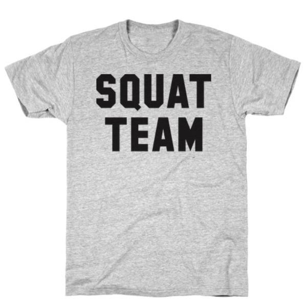 GYM FIT T-SHIRT SQUAT TEAM T-SHIRT