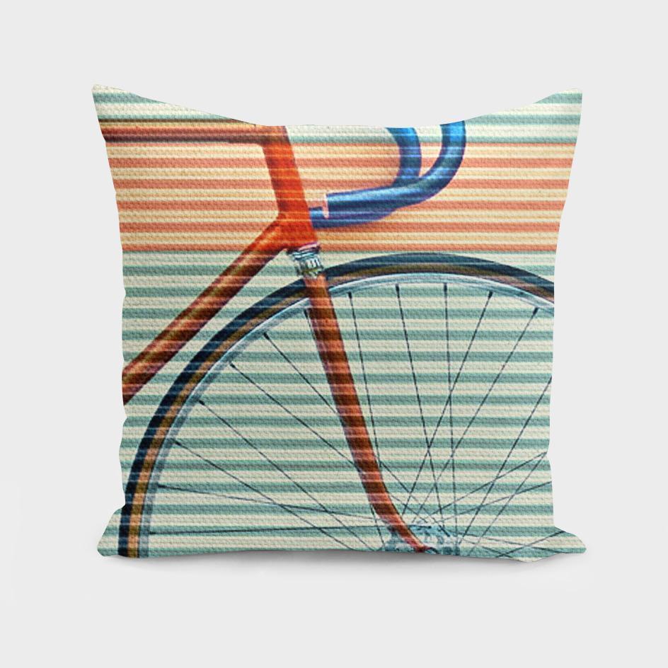 The Pillow pillows Standard Striped Bike Cushion/Pillow