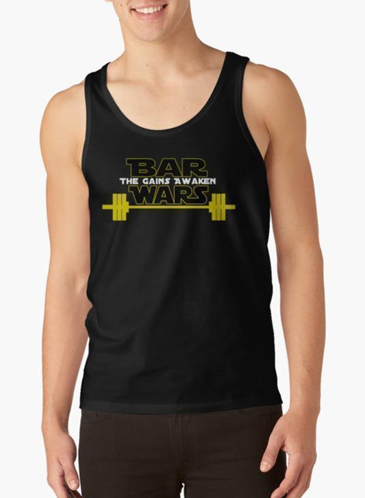 Ali Ahsan Tank Tops Star Wars - The Gains Awaken