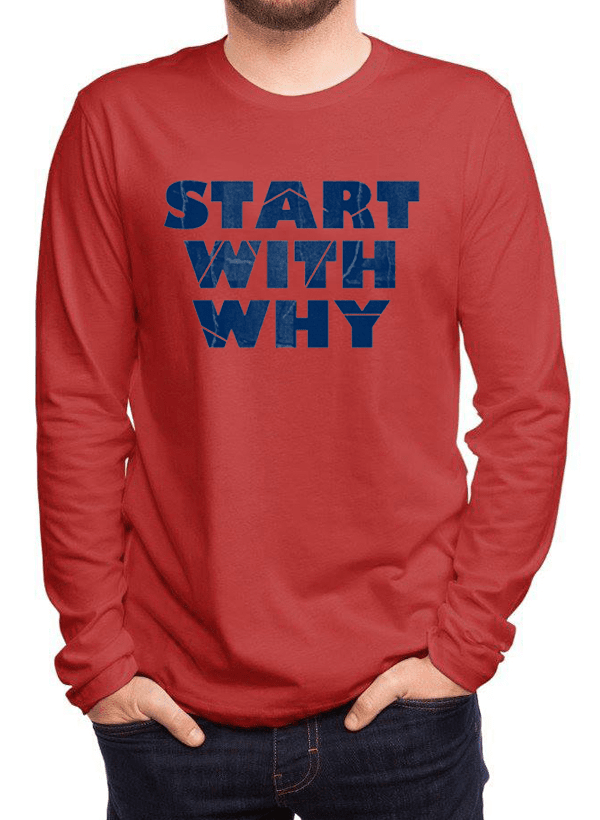 Virgin Teez T-shirt Start With Why Full Sleeves T-shirt