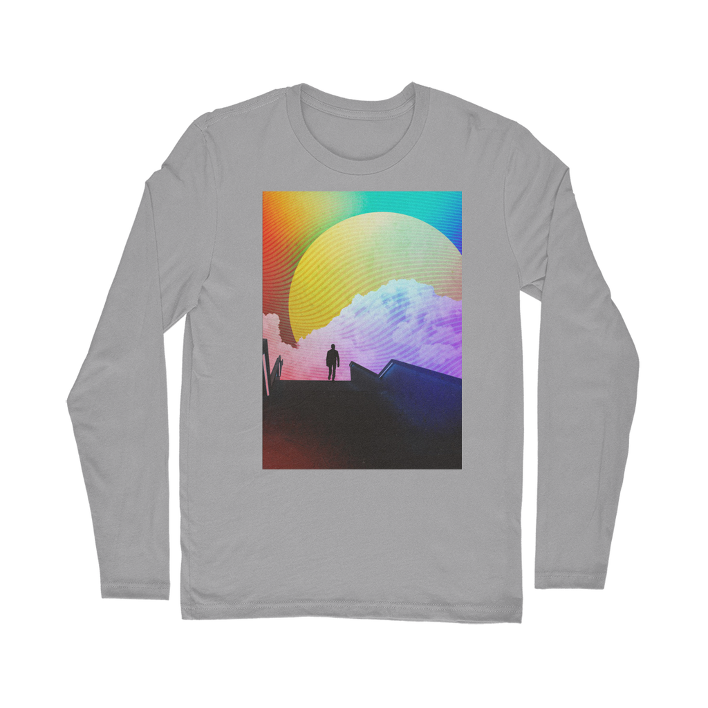 VIRGIN TEEZ Long sleeves T-shirt Light Grey / Unisex / S Steps Classic Long Sleeve T-Shirt