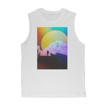 VIRGIN TEEZ Tank Top White / Unisex / S Steps Premium Adult Muscle Top