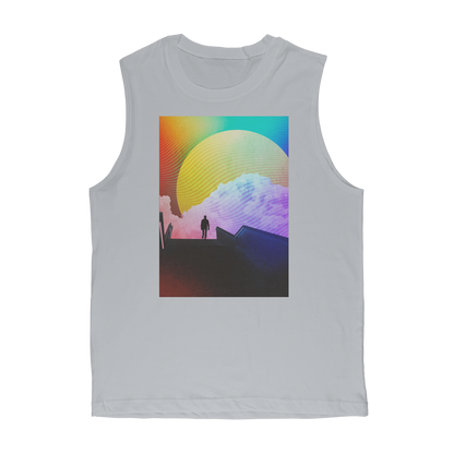 VIRGIN TEEZ Tank Top Light Grey / Unisex / S Steps Premium Adult Muscle Top