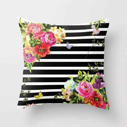 The Pillow pillows Stripes Floral Cushion/Pillow