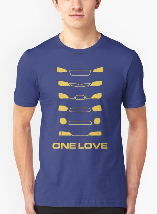 Ali Naqvi T-SHIRT Subaru Impreza - One love Purple T-shirt