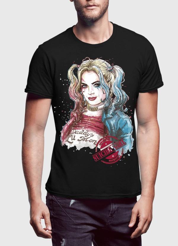 M Nidal Khan T-shirt SMALL / Black Suicide Squad Harley Quin Half Sleeves T-shirt