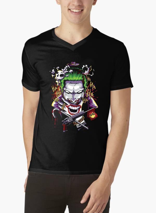 M Nidal Khan T-shirt SMALL / Black Suicide Squad V-Neck T-shirt