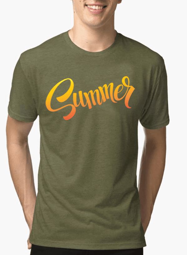 Aneeq Arshad T-shirt SMALL / Green Summer Half Sleeves Melange T-shirt