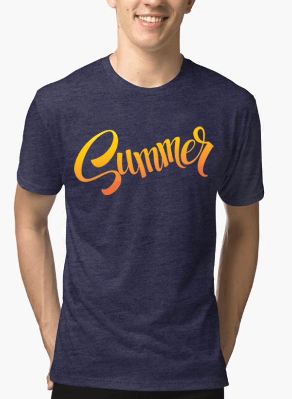 Aneeq Arshad T-shirt SMALL / Navy Summer Half Sleeves Melange T-shirt