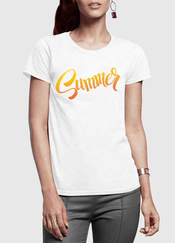 Aneeq Arshad Women T-Shirt SMALL / White Summer Half Sleeves Women T-shirt