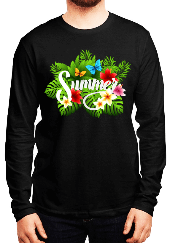 Aneeq Arshad T-shirt SMALL / Black Summer Time Full Sleeves T-shirt