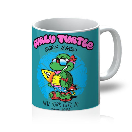 VIRGIN TEEZ Homeware 11oz Surly Turtle Surf Shop Mug