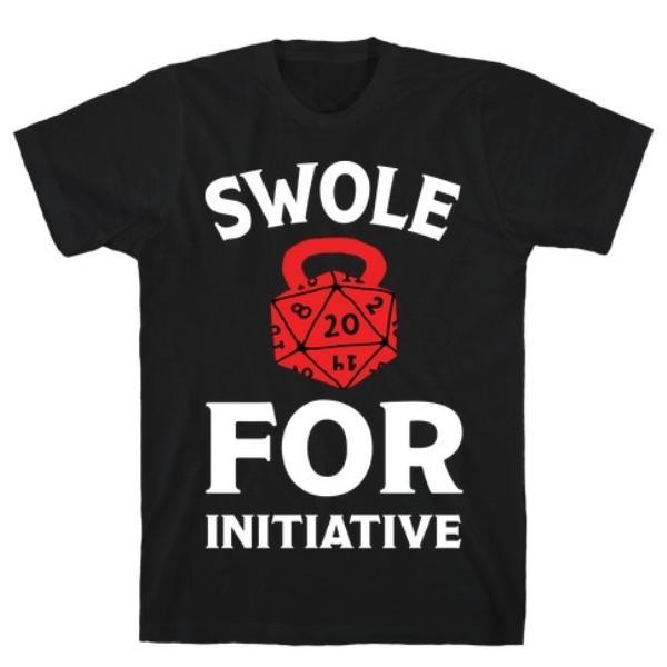 GYM FIT T-SHIRT SWOLE FOR INITIATIVE D20 T-SHIRT