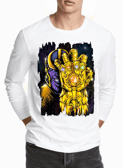 M Nidal Khan T-shirt SMALL / White Thanos 2 Full Sleeves T-shirt