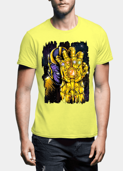 M Nidal Khan T-shirt SMALL / Yellow Thanos 2 Half Sleeves T-shirt