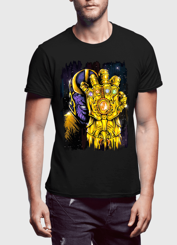 M Nidal Khan T-shirt SMALL / Black Thanos 2 Half Sleeves T-shirt