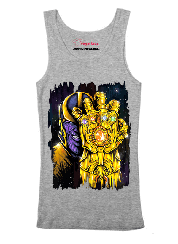 M Nidal Khan Tank Top SMALL / Gray Thanos 2 Tank Top