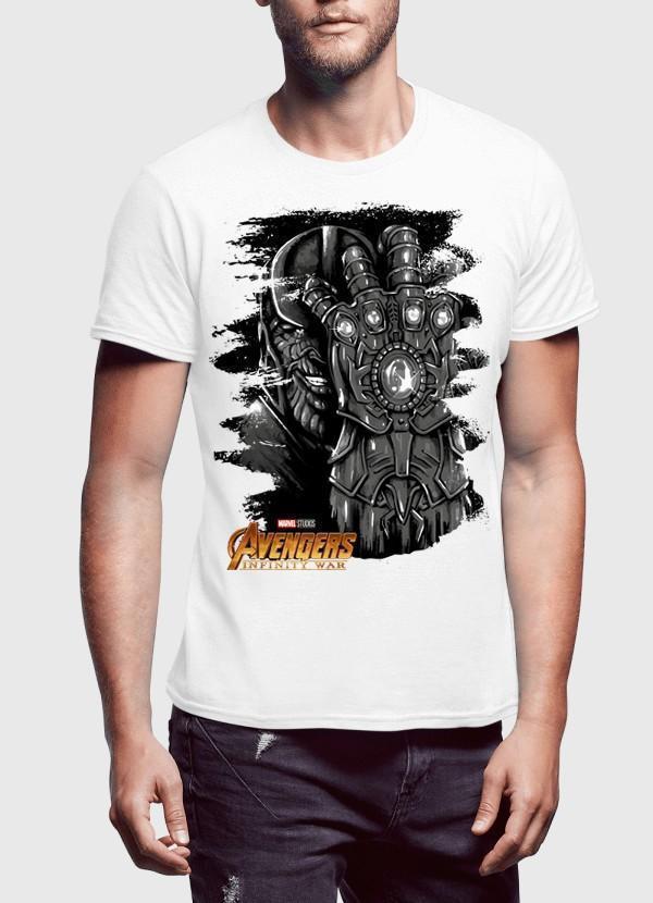 M Nidal Khan T-shirt SMALL / White Thanos Avengers Half Sleeves T-shirt