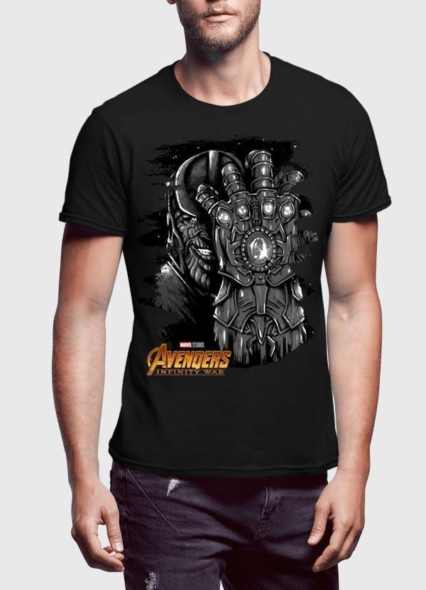 M Nidal Khan T-shirt SMALL / Black Thanos Avengers Half Sleeves T-shirt