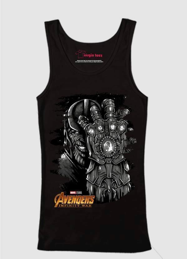 M Nidal Khan Tank Top SMALL / Black Thanos Avengers Tank Top